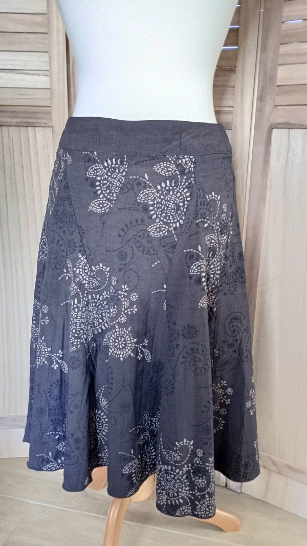 Jupe marron à motif – Image 6