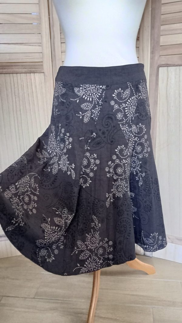 Jupe marron à motif – Image 8
