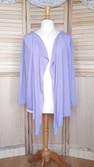 Cardigan mauve léger